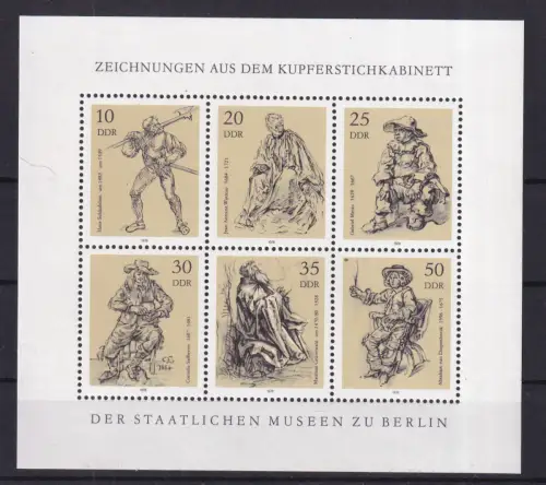 Kupferstichkabinerr der Staatlichen Museen Berlin, Kleinbogen **