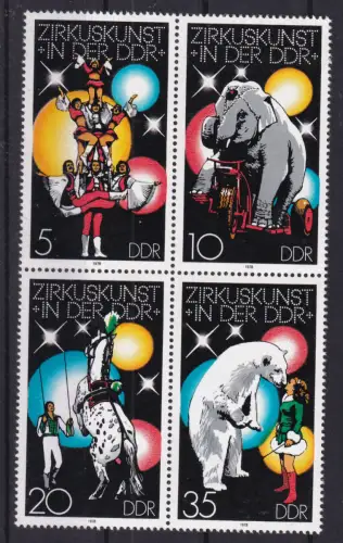 Zirkuskunst in der DDR, Viererblock **