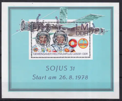 Gemeinsamer Weltraumflug UdSSR-DDR, Block **