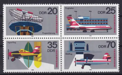 25 Jahre INTERFLOG, Viererblock ** **