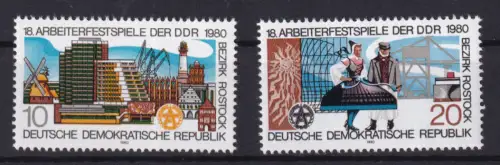 Arbeiterfesrtspiele der DDR Bezirk Rostock 1980, **