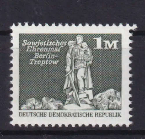 Freimarken Bauwerke Kleinformat 1 M., **