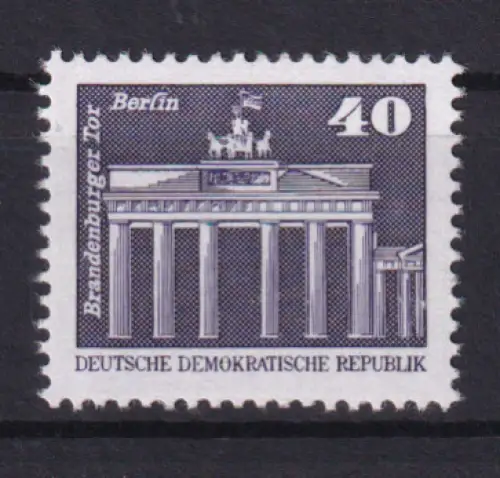 Freimarken Bauwerke Kleinformat 40 Pfg., **