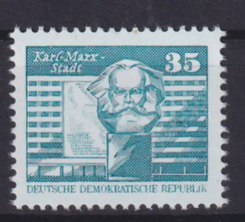 Freimarken Bauwerke Kleinformat 35 Pfg., **