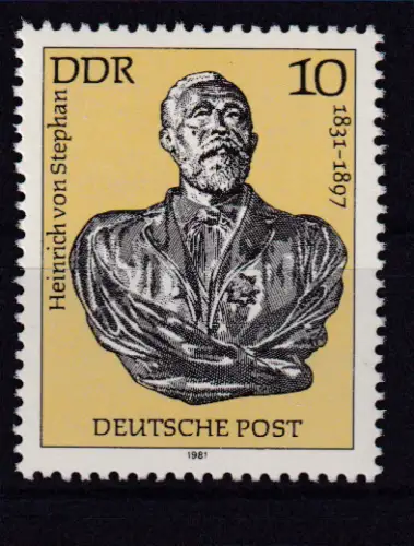 150. Geburtstag von Heinrich von Stephan, **