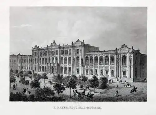 MÜNCHEN - National Museum - Stahlstich um 1850