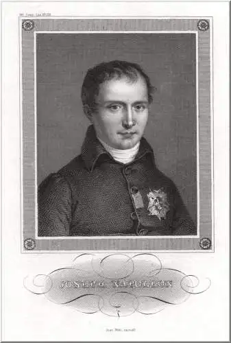 Joseph Napoleon . echter Stahlstich, um 1840