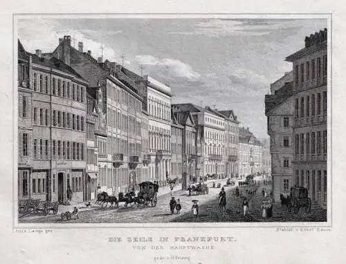 Frankfurt / Main: Sammlung mit 6 Originalen Stahlstichen von 1832