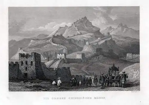 CHINA: Große chinesische Mauer n. Thomas Allom um 1840