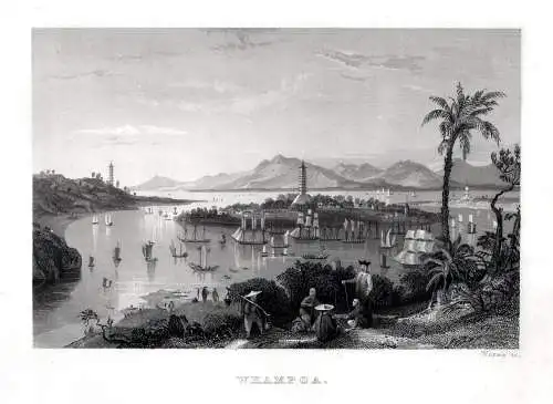 CHINA: Whampoa in China n. Thomas Allom um 1840