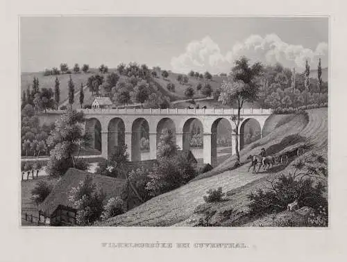 Einbeck. Wilhelmsbrücke bei Kuvental Originaler Stahlstich um 1850