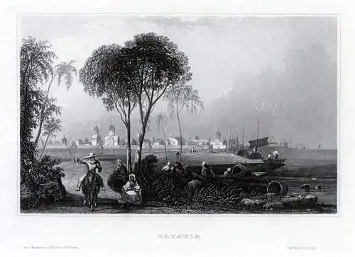 Indonesien: Bataviai. Echter Stahlstich um 1850