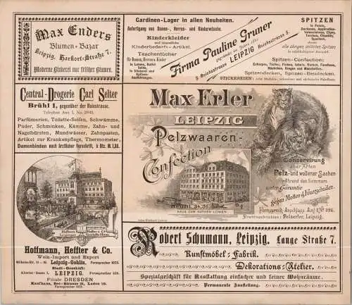 Dresden-Belvedere,  Original Farblitho um 1890