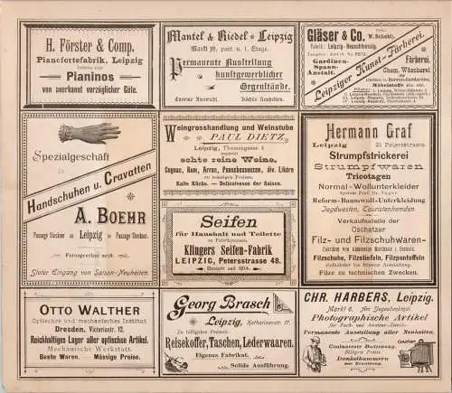 Dresden-Altmarkt,  Original Farblitho um 1890