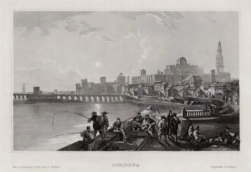Spanien: Cordova in Andalusien Originaler Stahlstich um 1840