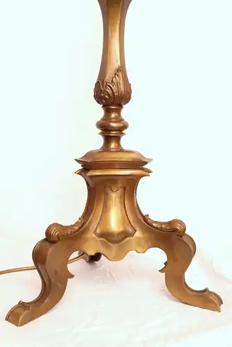 Sehr großer prachtvoller original Jugendstil Deckenfluter Stehlampe 153 cm 1930