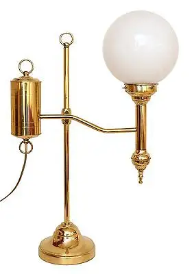 Einzigartige Jugendstil Gründerzeit Landhaus Stil Leuchte Messing Salonlampe 0