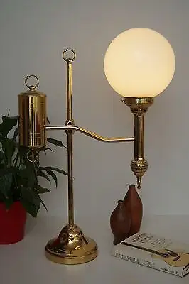 Einzigartige Jugendstil Gründerzeit Landhaus Stil Leuchte Messing Salonlampe 1