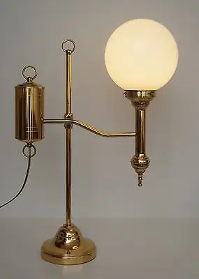 Einzigartige Jugendstil Gründerzeit Landhaus Stil Leuchte Messing Salonlampe 2
