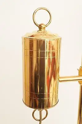 Einzigartige Jugendstil Gründerzeit Landhaus Stil Leuchte Messing Salonlampe 4