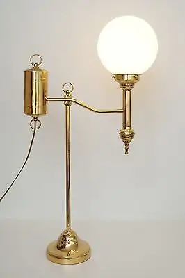 Einzigartige Jugendstil Gründerzeit Landhaus Stil Leuchte Messing Salonlampe 7