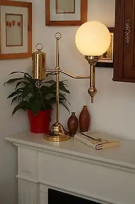 Einzigartige Jugendstil Gründerzeit Landhaus Stil Leuchte Messing Salonlampe 8