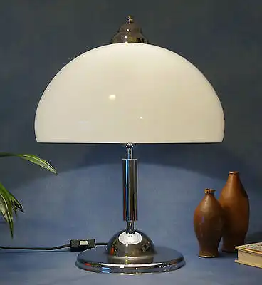 Klassische 70er Jahre Retro Schreibtischleuchte Tischlampe Chrom Büroleuchte