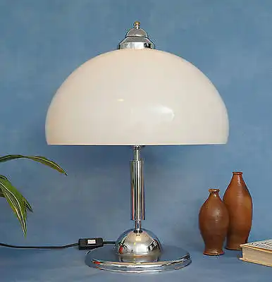 Klassische 70er Jahre Retro Schreibtischleuchte Tischlampe Chrom Büroleuchte