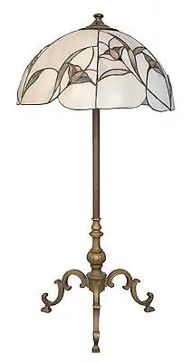 Sehr große original Jugendstil Tiffany Tischlampe Stehlampe Salonleuchte 87 cm 0