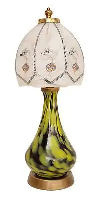 Garantiertes Unikat Jugendstil Tischleuchte Glas Vase "LITTLE MUSHROOM"