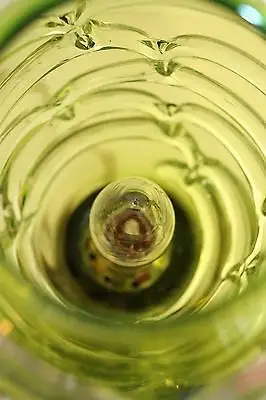 Absolut einzigartige Jugendstil Glas Tischleuchte mundgeblasen Schreibtischlampe 11