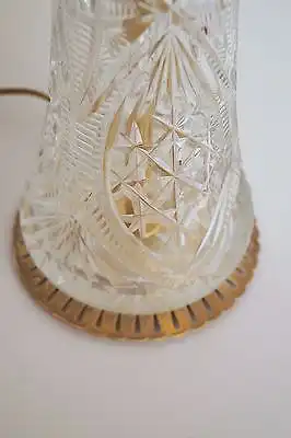 Absolut einzigartige Jugendstil Glas Tischleuchte mundgeblasen Schreibtischlampe