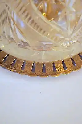 Absolut einzigartige Jugendstil Glas Tischleuchte mundgeblasen Schreibtischlampe