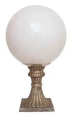 Sehr große Jugendstil Schreibtischleuchte Einzelstück Opalglas Lampenmanufaktur