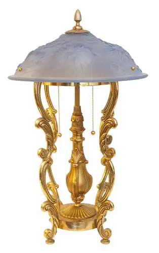 Weltweites Unikat Jugendstil Design Tischleuchte Messing Lampe Stehlampe ArtDeco