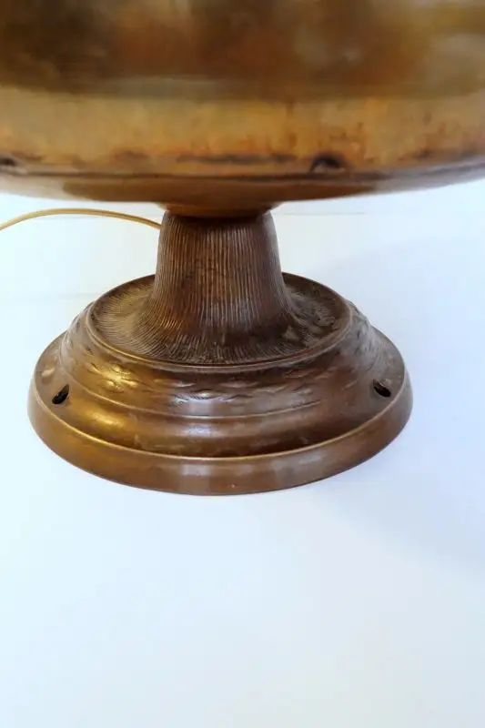 Einzigartige original Jugendstil Figur Bronze Lampe Treppenaufgang Hotel Paris 7