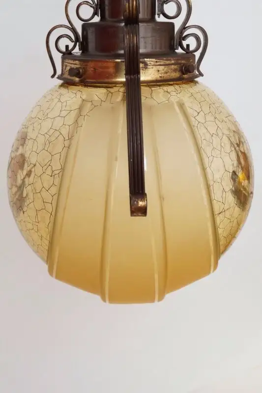 Original Jugendstil Deckenlampe Hängeleuchte 