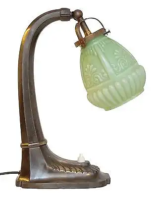 Edle original Jugendstil Nachttisch Klavierleuchte Klavierlampe um 1900