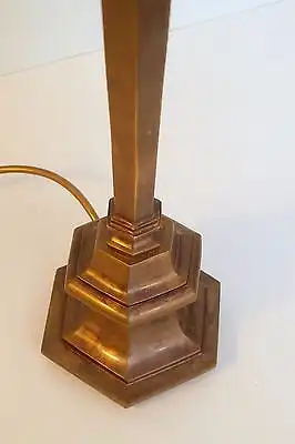 Sammlerstück original Art Nouveau Schreibtischlampe 1930 Bronze Messing