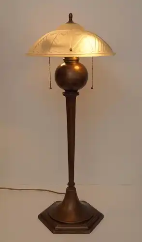 Riesige original Art Deco Lampe "SEATTLE TOWER" Bankerlampe 85 cm hoch