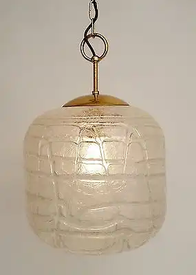 Sehr große original 70er Jahre Deckenlampe Hängelampe retro Glas