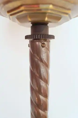 Unikat große original Jugendstil Stehlampe Stehleuchte um 1930 Messing