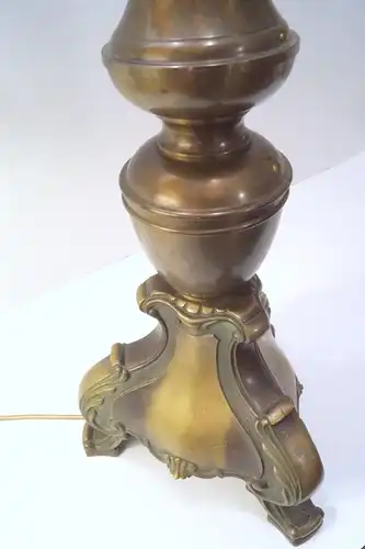 Unikat prachtvolle einzigartige orig. Jugendstil Salon Stehlampe Messing 145 cm