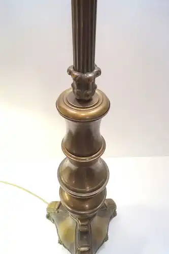 Unikat prachtvolle einzigartige orig. Jugendstil Salon Stehlampe Messing 145 cm