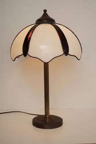 Einmaliges Sammlerstück große original Jugendstil Schreibtischlampe 62 cm 1920