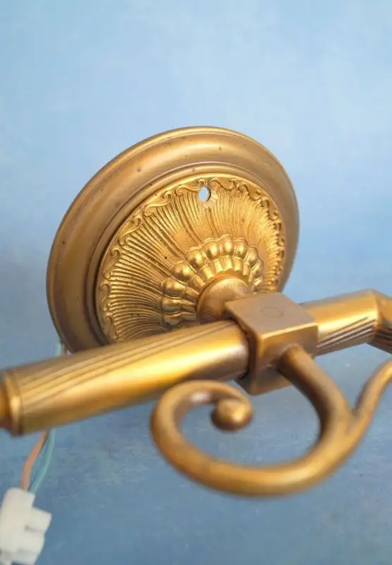3 Stk. Unikate Jugendstil Wandleuchte Messing Wandlampe Fischer Leuchte 4