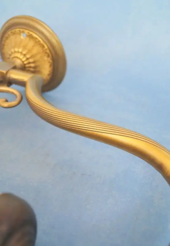 3 Stk. Unikate Jugendstil Wandleuchte Messing Wandlampe Fischer Leuchte 5