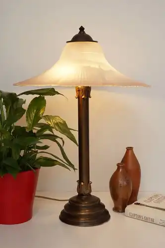 Alte Lampe Banker Schreibtisch Leuchte Art Deco