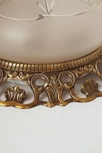 Jugendstil Plafoniere Deckenlampe Wandleuchte Plafonier Messing ätzmattiert