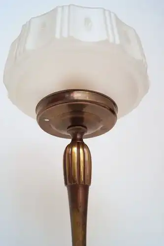 Prachtvolle original Jugendstil Tischleuchte Messinglampe Berlin um 1920